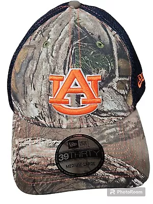 Auburn Cap Camo AU LOGO   TIGERS EMB BACK ONE FIT M/L  39THIRTY NEW ERA NEW! • $12.95