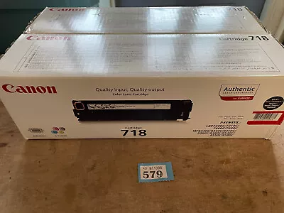 Genuine Canon 718 Twin Pack Black Toner Cartridges LBP7200C/7660C Vat Included • £80