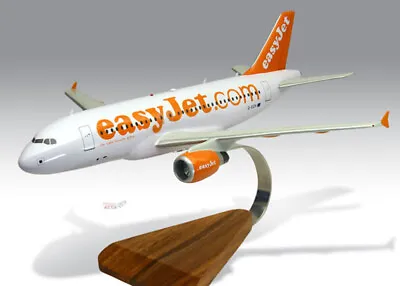 £215.50 • Buy Airbus A319 Easyjet Solid Kiln Dried Mahogany Wood Handmade Desktop Model