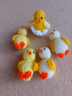 5 Knitted Easter Chick Decorations  • £4.50