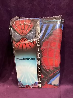 Vintage 2002 Spiderman Marvel Pillow Case / Spiderman The Movie / Toby Maguire • $14.95