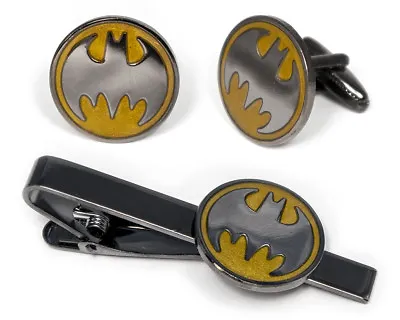 Batman Cufflinks Justice League Tie Clip Superhero Wedding Groomsman Cuff Links • $9.95