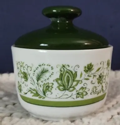 Vintage Sugar Bowl BAREUTHER WALDSASSEN BAVARIA - GERMANY 282 GREEN Floral • $11.98