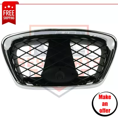 Plastic Center Grille Chrome Shell W/ Black Insert For 2006-2007 Subaru Impreza • $59.99