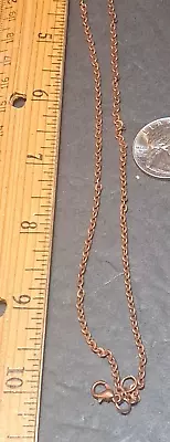 One Only Antique Red Copper Cable Chain Necklace Necklace Twisted Link 18 In • $1.75