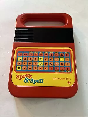 Vintage 1978 Texas Instruments Speak & Spell Toy For PARTS Repair NOT Working • $19.99