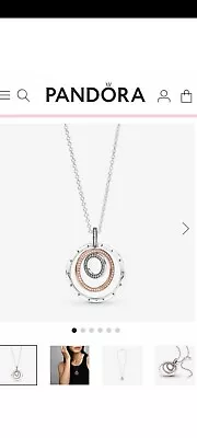 Pandora -  Circles Pendant & Necklace (60cm) • $100