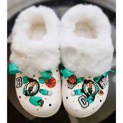 Crocs Custom Made Mammoth Clog White(S-10) NBA Boston Celtics • $135