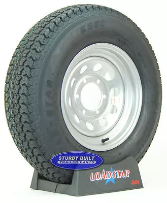 Boat Trailer Tire By LoadStar ST 225/75D15 Silver Mod Wheel 6 Bolt 15  Rim LRD • $233.95