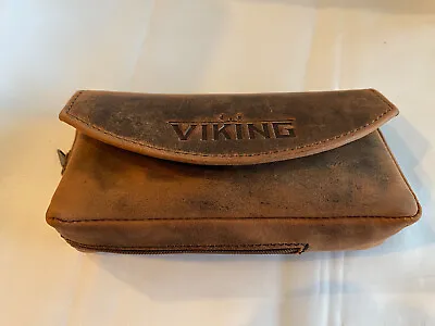 Viking One Pipe Leather Tobacco Pouch - Brown - New • $34.99