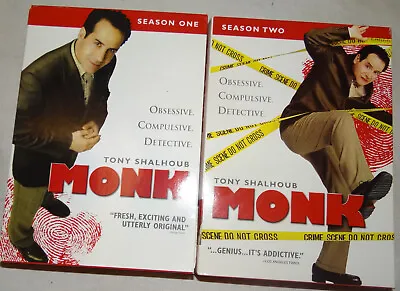 MONK The Complete DVD Series 1-8 Lot Season 1 2 3 4 5 6 7 8 Plus Bonus DVD • $39.94