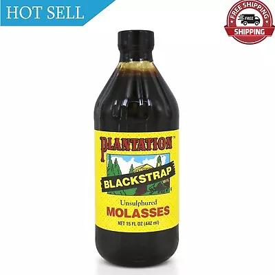 Plantation Organic Blackstrap Molasses 15 Oz Bottle (Unsulphured) • $18.83