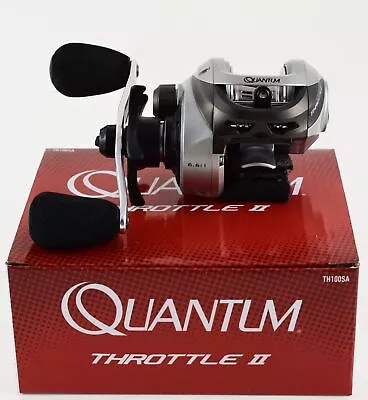 *quantum Throttle Ii Th100sa 6.6:1 7+1 Ball Bearing Right Hand Baitcast Reel • $0.99