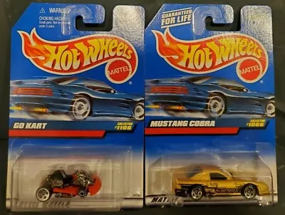 Lot Of (2) Hot Wheels: #1066 '98 Mustang Cobra; #1106 '98 Go Kart • $12.99