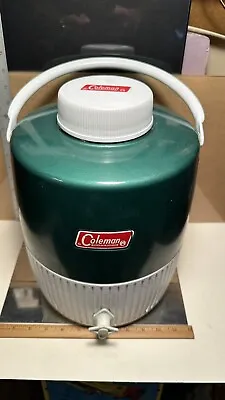 Vintage Coleman 2 Gallon Water Jug Cooler Green • $25.60