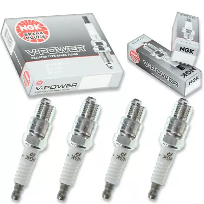 4pcs Mercruiser 198 NGK V-Power Spark Plugs Inboard 8 Cyl GM Small Block Kit Ur • $22.86