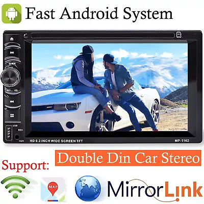 For GMC Sierra 1500 2Din Car Stereo AM/FM Radio DVD CD MP3 Player BluetoothAudio • $82.30