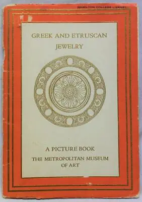 Metropolitan Museum Of Art Nyc Greek & Etruscan Jewelry Souvenir Brochure 1940 • $5.49