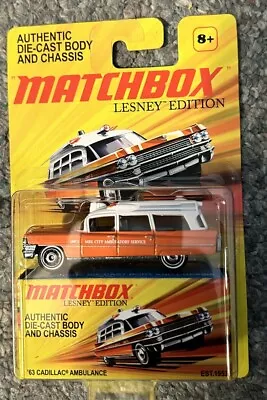 Matchbox 1963 Orange Cadillac Ambulance Lesney Edition 1:64 • $16