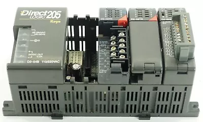 Koyo PLC Direct Logic 205 D2-04B Chassis With 2x D2-08TR Module And 1x D2-16ND3- • $105