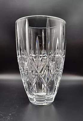 Large Waterford Crystal Vase Marquis Sparkle Pattern Signed EUC • $20