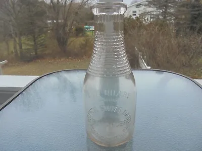 Penns Creek Pa. Brown Swiss Dairy F.D.Yarger Embossed 1QT Milk Bottle.Middleburg • $525