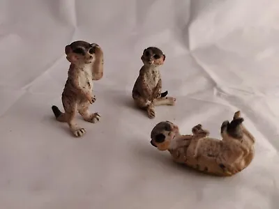 3 X Set Meerkat Resin Ornaments Figurines 6cm • £9.99