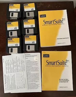 Lotus SmartSuite 97 Edition 60 - 3.5  Floppy Disks For Windows 95 And NT 4.0 • £48.26