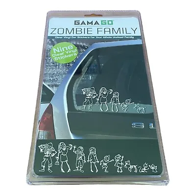 GamaGo 'Zombie Family' 9 Sticker Decal Set - New/Sealed/2014/Parents/Pets 🐙 • $14.84