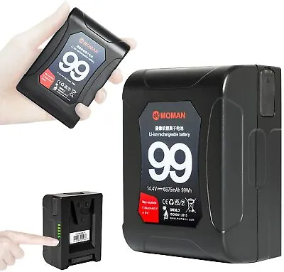 $125 • Buy Moman V Mount V-Lock Battery 99Wh 15A Power Bank For Cameras Monitor LED Light
