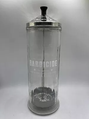 Vintage Barcode Disinfectant Germicide Glass Jar Barber Shop • $22