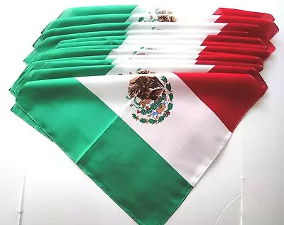 2 PCS 100% Cotton Mexican BANDANA FLAG PRIDE HEAD SCARF DURAG STYLE FACE MASK    • $8.76