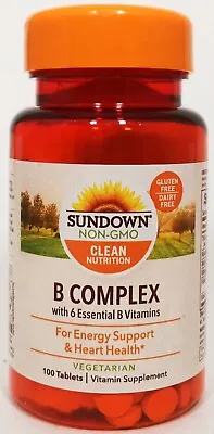 Sundown Naturals B Complex Vitamin Supplement 100tablets EXP:05/2025 • $11.10