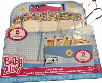 Baby Alive Doll Super Refill Pack 30 Pieces Food & Diapers Toys R Us Exclusive • $27.86