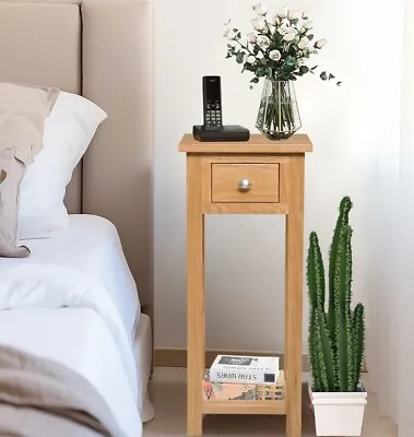 Small Oak Console Table | Solid Wood Hall Side/End/Telephone/bedside Stand • £99.99