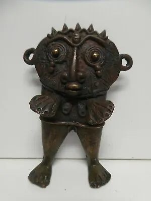 Early Bronze Benin African Tribal Fertility Statue Female Spirit Figure Idol • $585