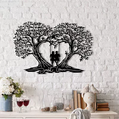 Wall Decoration Love Tree Metal Wall Art Wall Decoration Mural Metal Decoration • £21.99