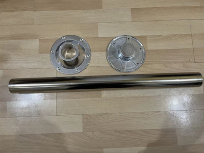 £25 • Buy CHROME ISLAND TABLE LEG BASE TOP SET KIT Suit VW CAMPER BAY Caravan Motor Home