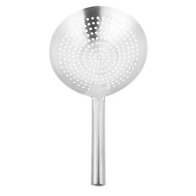  Colander Stainless Steel Skimmer Strainer Spoon Ladle Fine Mesh • £37.51