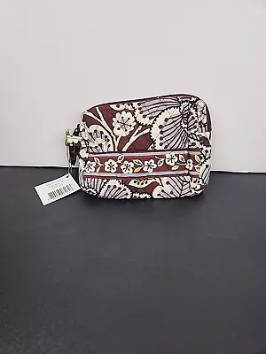 Vera Bradley SLATE BLOOMS Small COSMETIC Makeup CASE 7 L X 5.5  H X 4 D New Tags • $13