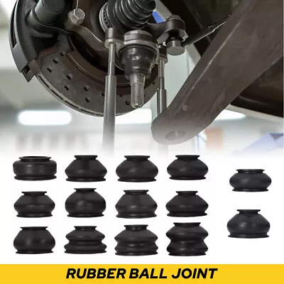 14Pcs Ball Joints Boots Dust Cover Tie Rods Linkages Ends Replacement Rubber Kit • $13.99