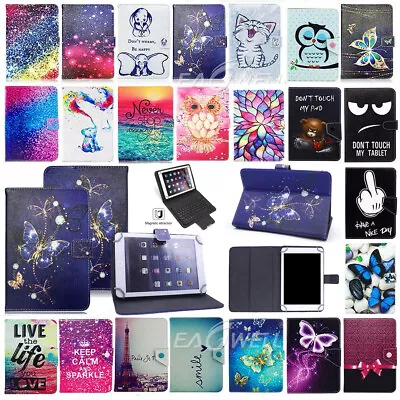 For All 7/8/10inch Tablet PC Universal Folding Folio Stand Tablet Case Cover • $10.99