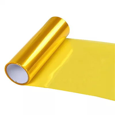 Golden Yellow Smoke Headlight Taillight Fog Light Tint Film Vinyl Wrap Cover US • $8.48