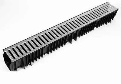 £25.95 • Buy Clark Drain CD 425 1m Plastic Drainage Channel With Metal Grate