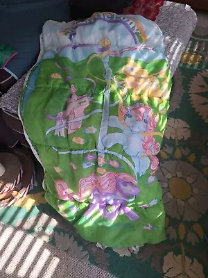 Vintage My Little Pony Maypole Sundae Best 1988 Hasbro Sleeping Bag G1 Ponies • $19.99