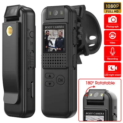 1080P Mini Clip Camera Video Audio Recorder Police Body Camera Sport Camcorder • $23.99