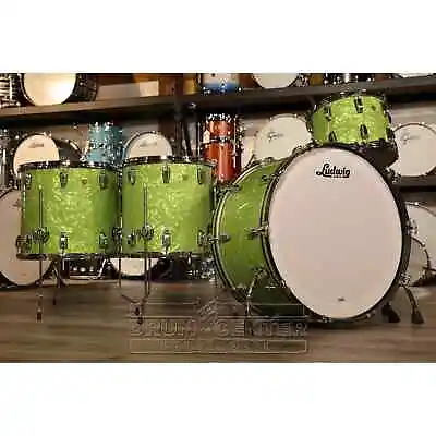 Ludwig Classic Maple 4pc Bonham Drum Set Emerald Pearl • $3893.09