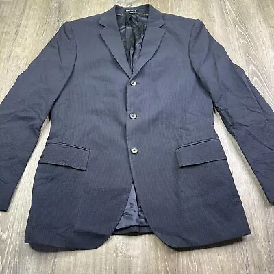 J Crew Ludlow Blazer Legacy Sport Coat Mens 40R Blue Seersucker Italian • $69.99