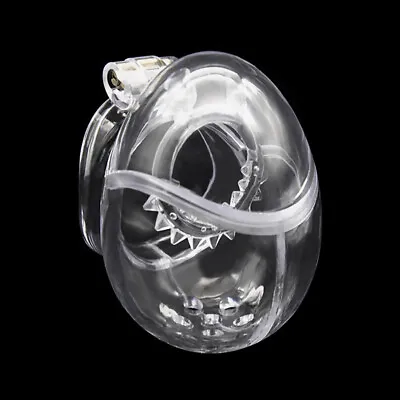 Plastic Male Chastity Device Ball Cage Men's Totally-Enclosed Locking Belt CC252 • $24.69