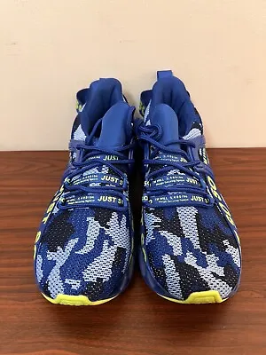 Jsleap Mens Running Shoes Walking Non Slip Blade Type Sneakers - CAMOUFLAGE BLUE • £25